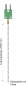 Preview: Maßzeichnung: Thermoelement Typ K mit Messperle, Leitungslänge 2.500 mm